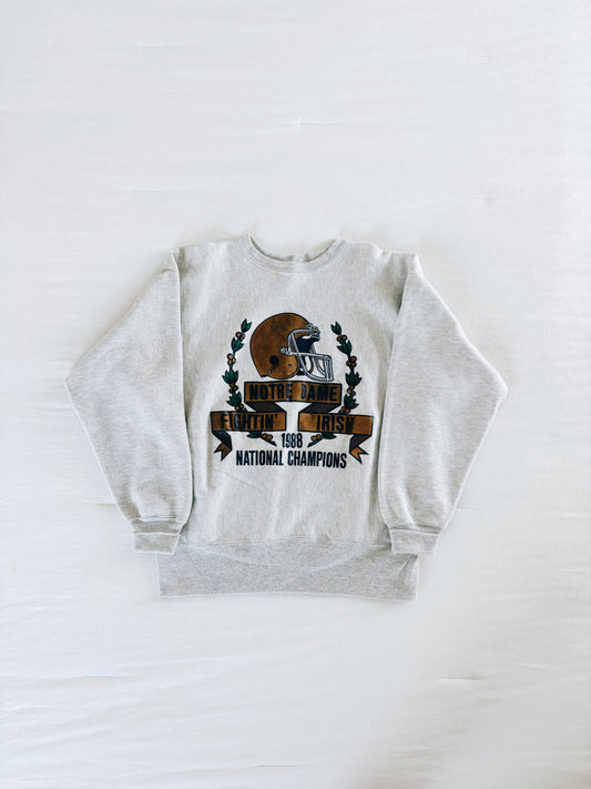 Large Navy Champion 1988 Crewneck Sweatshirt