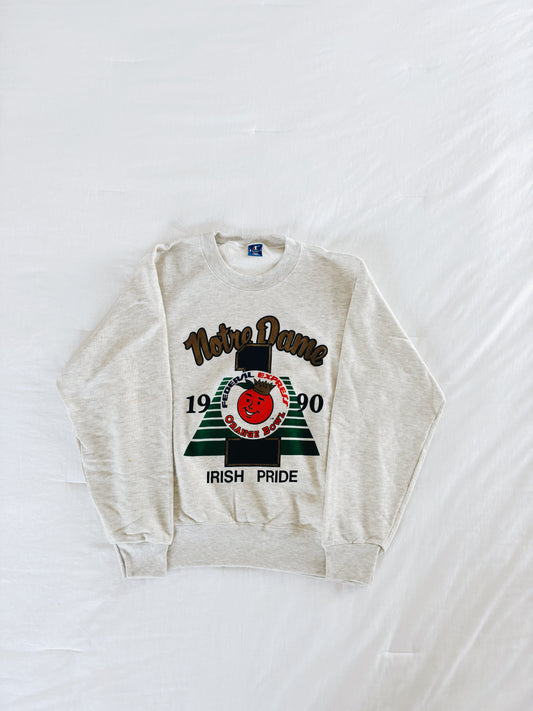 Large Champion 1990 Orange Bowl Crewneck Sweatshirt